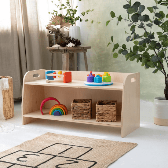 Meuble Montessori étagère - Créatrice Etsy : Sklejkove