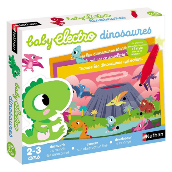 Jouet dinosaure "Baby electro dinosaures" de Nathan