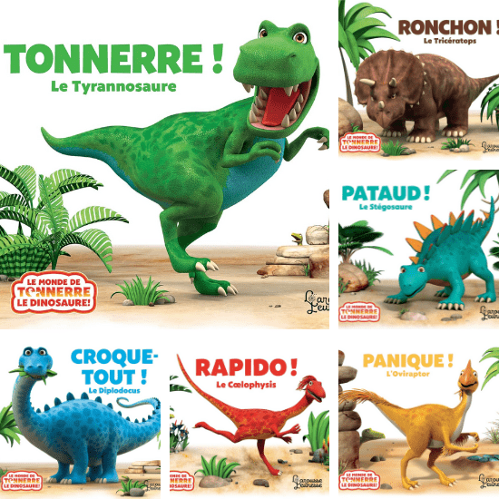 Livre de la collection "Le monde des dinosaures" pour tout-petit