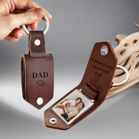 Porte clé personnalisé cadeau pour fête des pères - Créatrice Etsy : CaratTrove