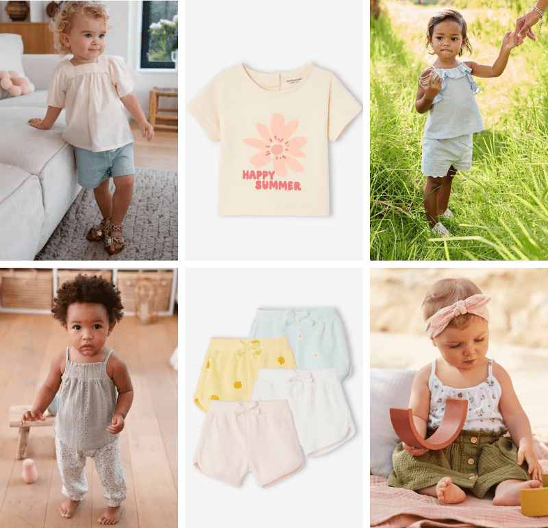 Idées tenues pour habiller bébé en été