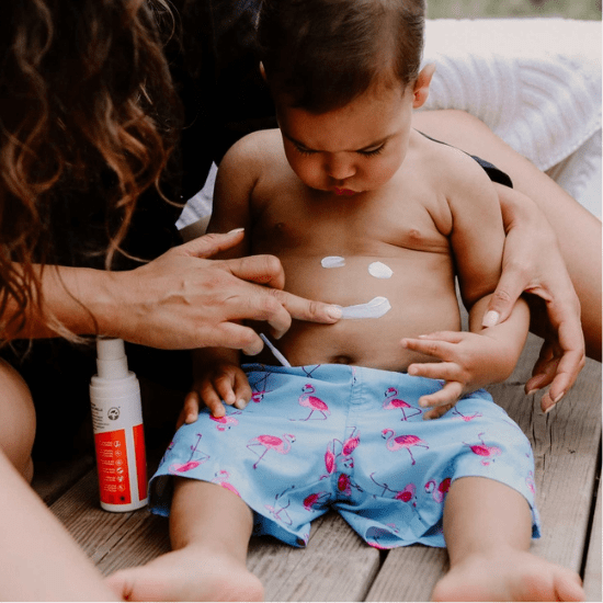 Crème solaire bébé SPF50+ des Laboratoires Biarritz