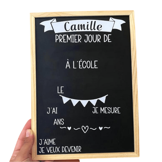 Pancarte rentrée scolaire maternelle - Créatrice ETSY : atelierdeClemy