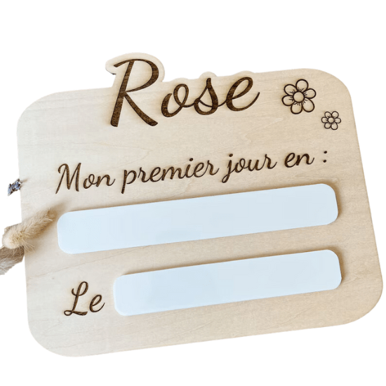 Pancarte rentrée scolaire maternelle - Créatrice ETSY : HappyLexee