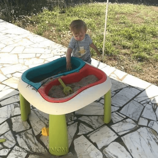 Table sable et eau Smoby pour bébé
