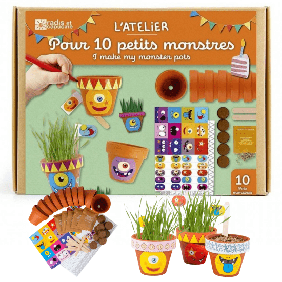 Coffret jardinage enfant Radis et Capucine