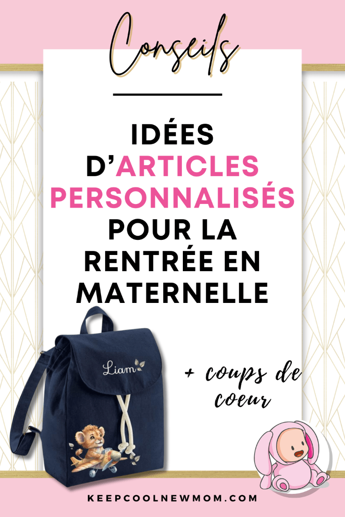 Rentrée scolaire maternelle Etsy - Un article à découvrir sur le blog : keepcoolnewmom.com