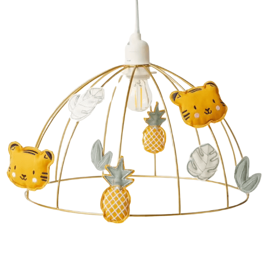 Luminaire jungle pour aménagement chambre bébé jungle