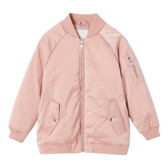 Blouson bomber effet satiné fille