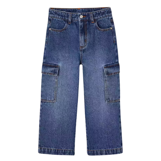 Jean large cargo fille vertbaudet