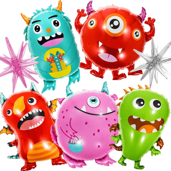 Ballons hélium sur le thème des monstres