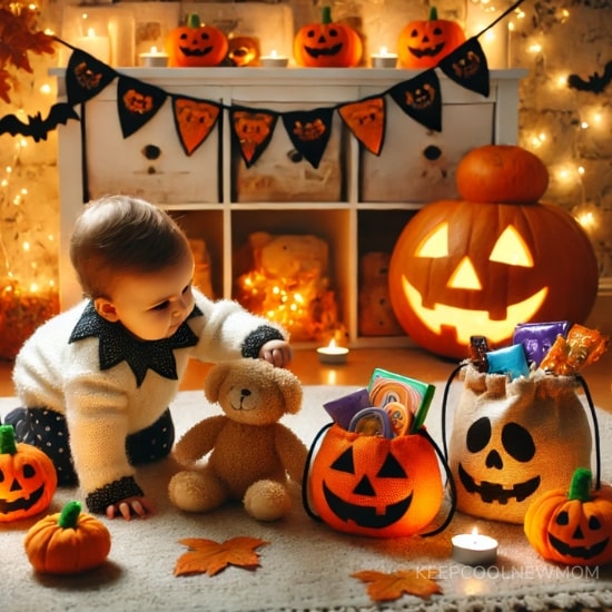 Le premier "trick-or-treat" de bébé