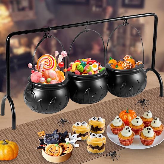 Chaudrons pour baby shower Halloween