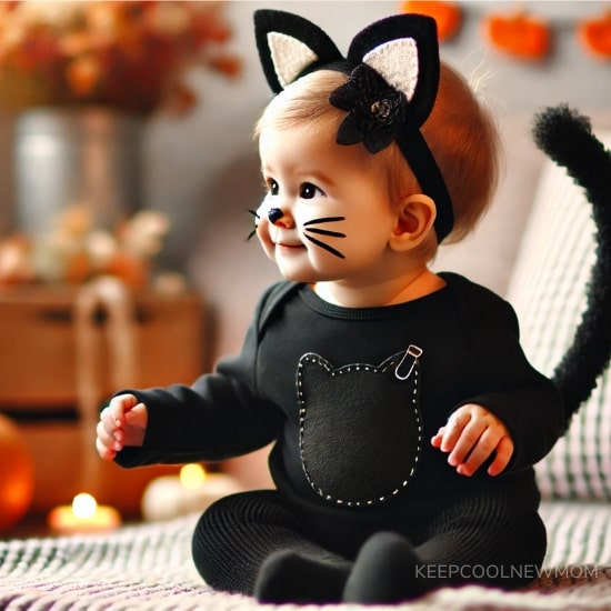 Costume bébé Halloween chat