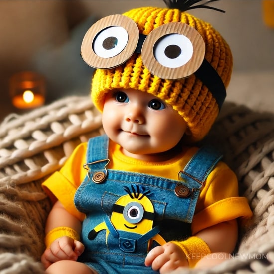 Costume bébé Halloween minion