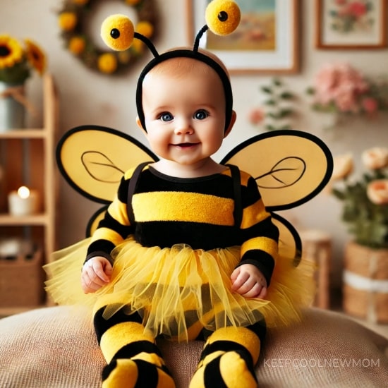 Diy costume Halloween bébé abeille