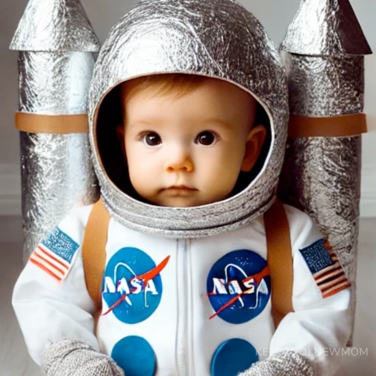 Diy costume Halloween bébé astronaute