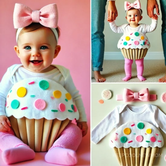 Diy déguisement bébé cupcake