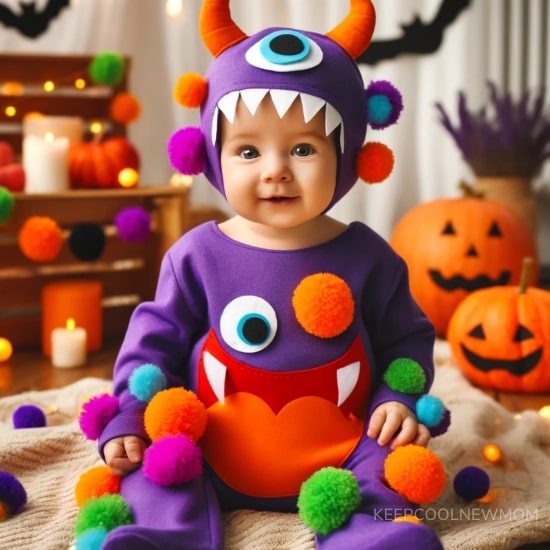 Diy costume Halloween bébé monstre