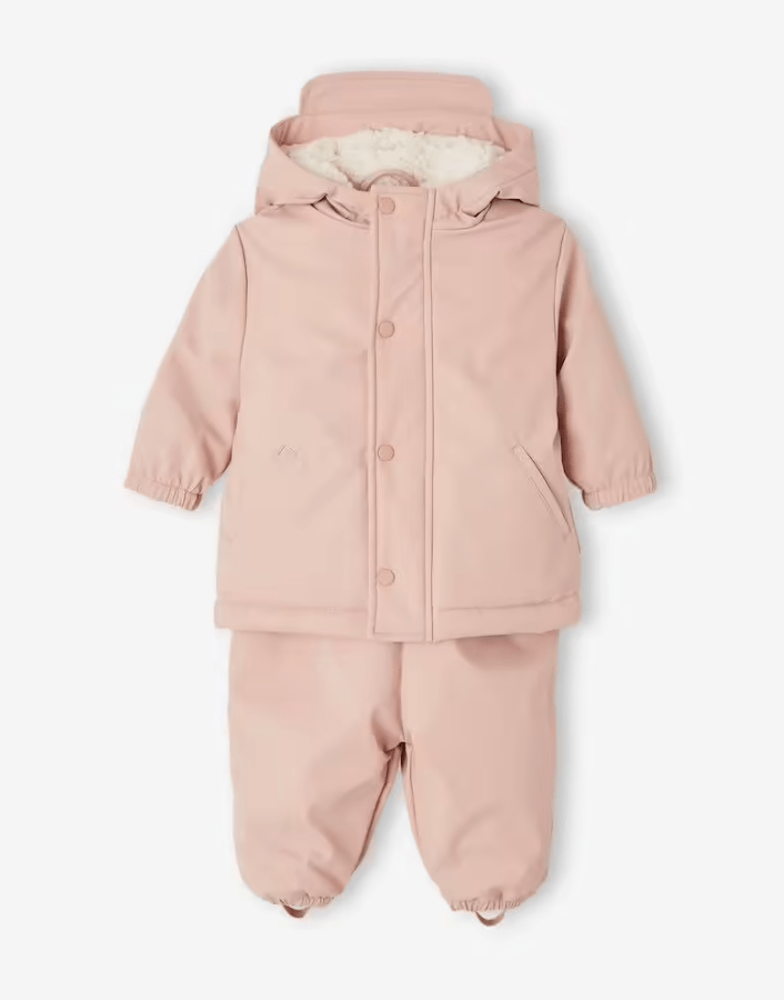 Ensemble manteau + salopette de pluie bébé vertbaudet