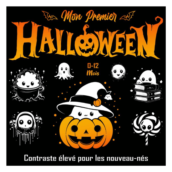 Livre Mon premier Halloween Bébé 0 à 12 Mois Contraste élevé