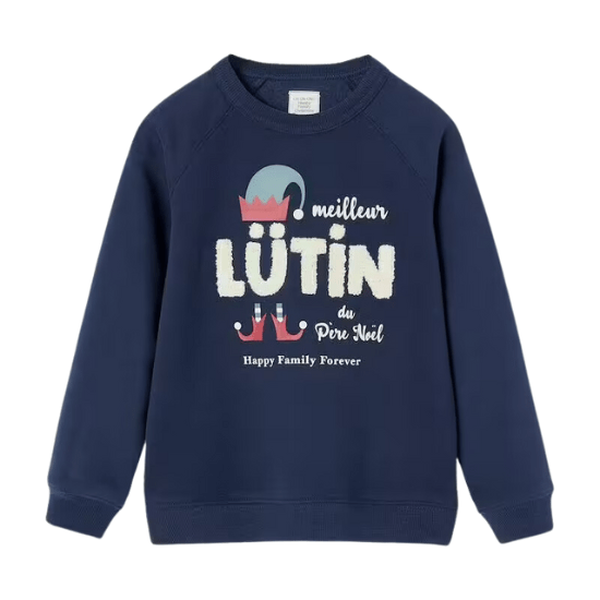 Sweat de Noël enfant collection capsule "Happy Family Forever" vertbaudet