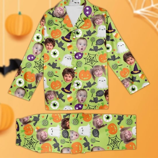 Pyjama personnalisé idée cadeau Halloween bébé - Créatrice Etsy : RosateeStore