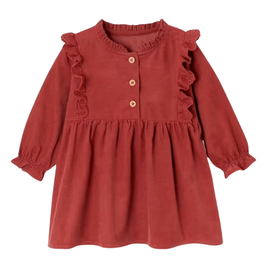 Robe en velours bébé fille vertbaudet