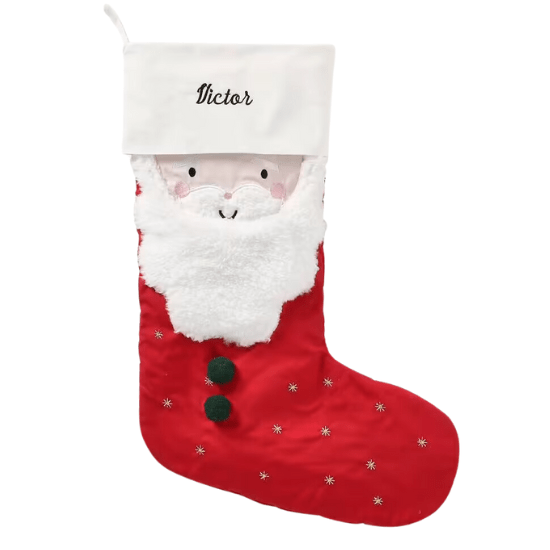 Chaussette de Noël personnalisable Père Noël vertbaudet