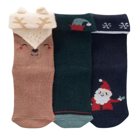 Paires de chaussettes bébé garçon Noël vertbaudet