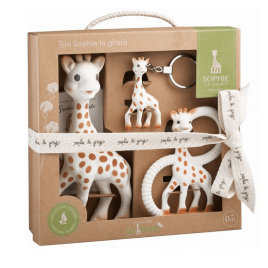 Idée premier cadeau de Noël bébé : le coffret Sophie la Girafe