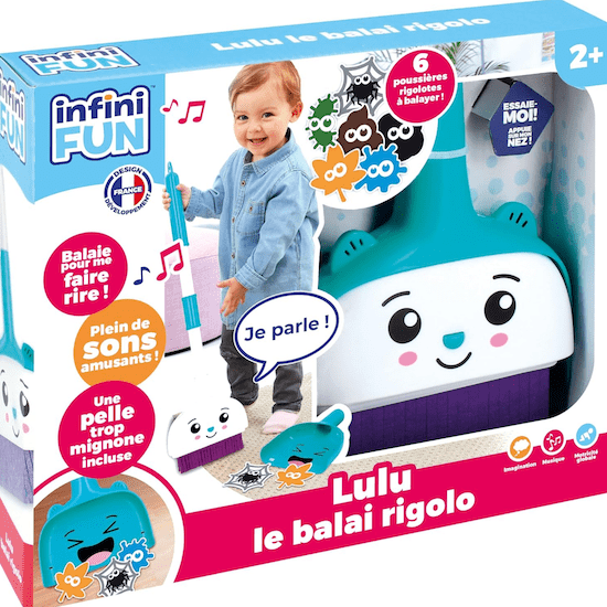 jouet enfant 2 ans Lulu Le Balai Rigolo Infini Fun