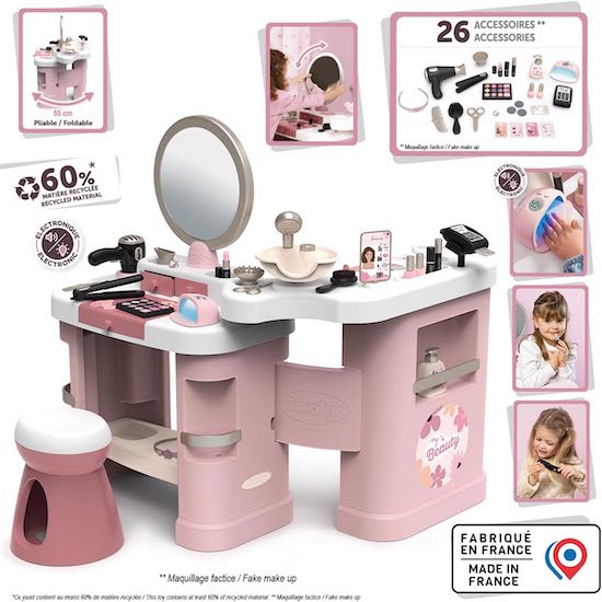 Jouet enfant 4 ans Institut de Beauté 3 en 1 Smoby