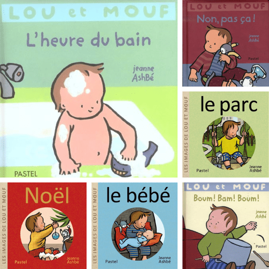 Livre bébé 1 an interactif Lou et Mouf Jeanne Ashbé