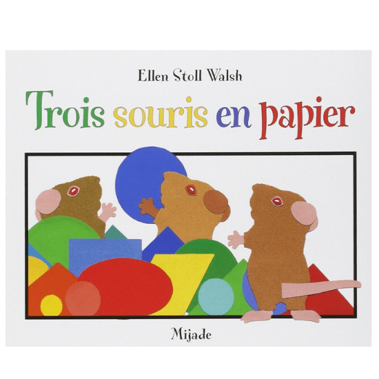 Livre 3 souris en papier pour enfant 3 ans