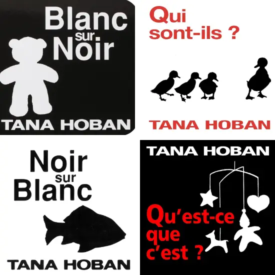 Livre pour bébé en noir et blanc de Tana Hoban