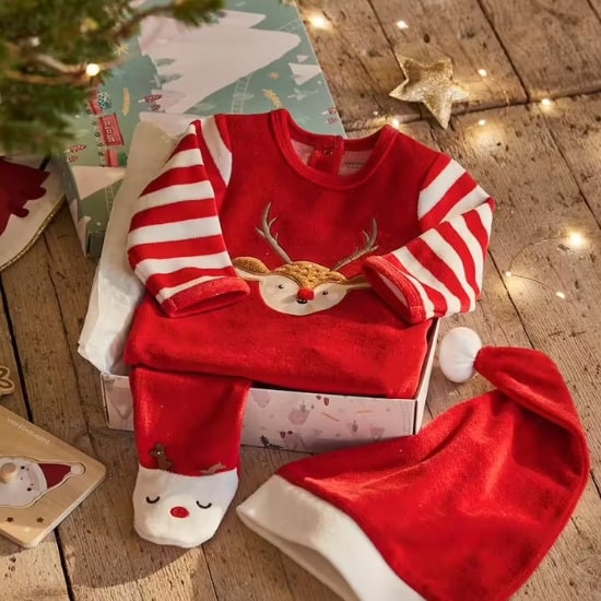 Pyjama bébé costume du Père-Noël vertbaudet