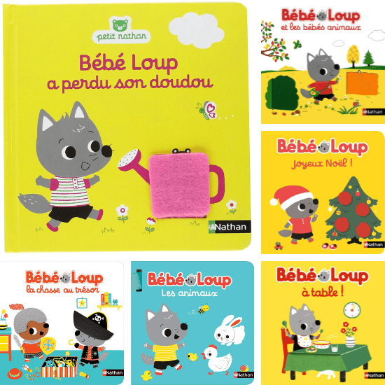 Livre bébé de la collection "bébé loup" de Emiri Hayashi