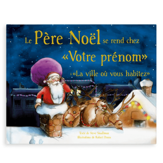 Livre Noël personnalisé pour enfant "Le Père Noël arrive" sur yourSurprise