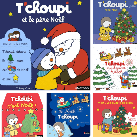 Livre bébé "T'choupi et le père Noël" de Thierry Courtin