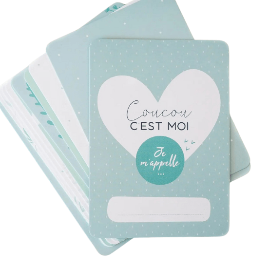 Cartes étapes bébé cadeau naissance ou cadeau baby shower - Créatrice Etsy : Manahia