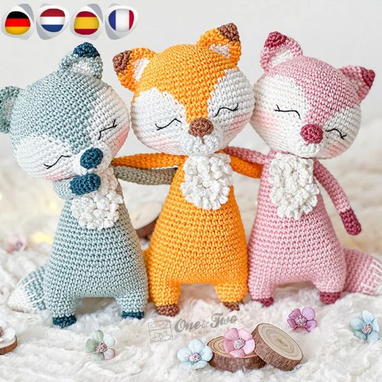 Tuto doudou crochet renard - Créatrice Etsy : oneandtwocompany