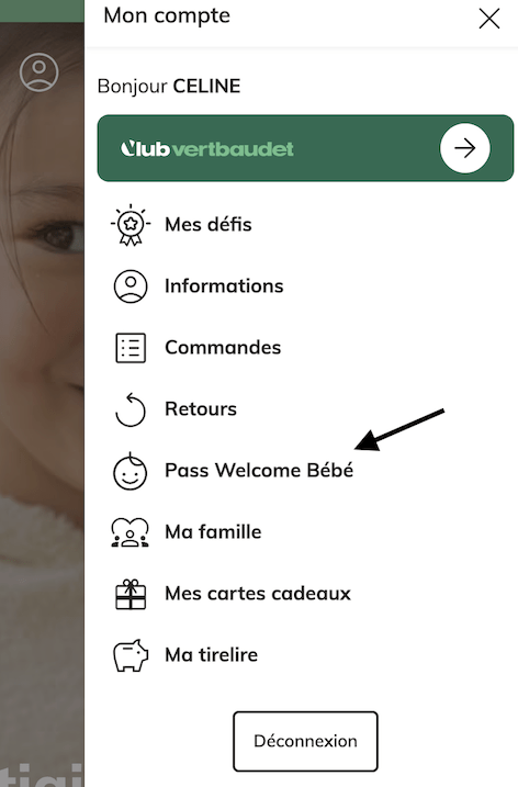 Programme Pass Welcome Bébé de vertbaudet