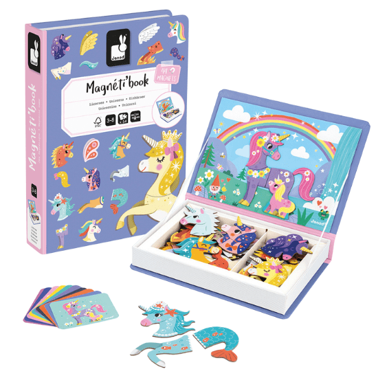 Livre magnétique licorne jouet enfant Janod