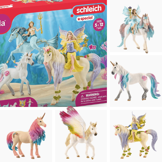 Figurines de licornes Schleich