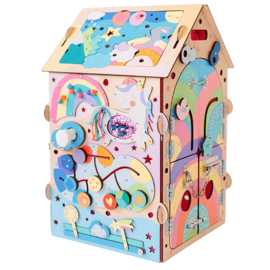 Jouet Montessori thème licorne, princesse, fée et carrosse - Créatrice Etsy : BiziToysOfficial