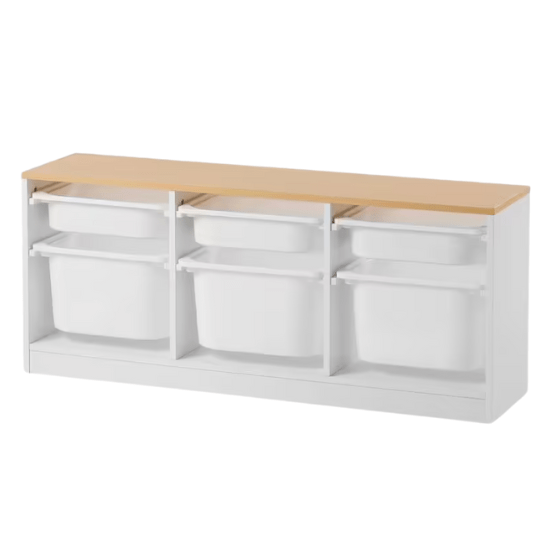 Meuble de rangement horizontal avec bac plastique vertbaudet