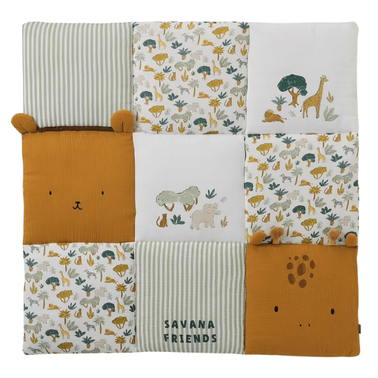 Tapis de sol / fond de parc pour chambre bébé savane vertbaudet