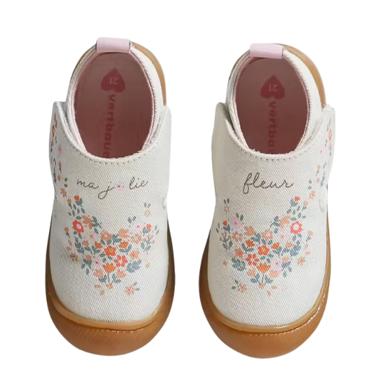 Chaussons bébé en toile imprimée vertbaudet