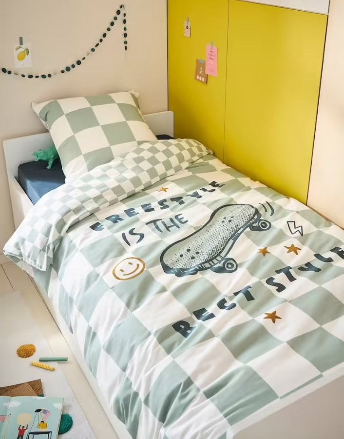 Parure housse de couette + taie d'oreiller enfant vertbaudet